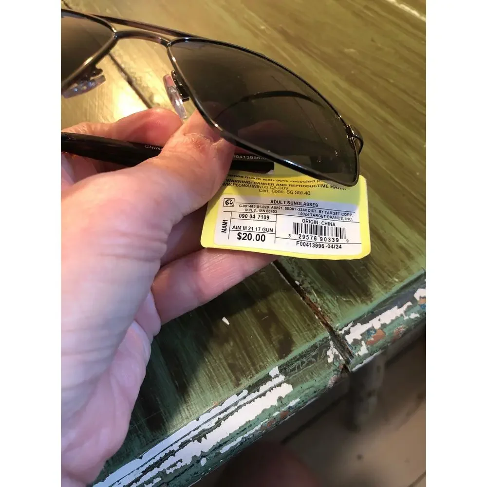 All In Motion NWT Aviator Style Sunglasses